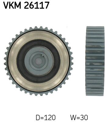 SKF Паразитный / Ведущий ролик, зубчатый ремень VKM 26117