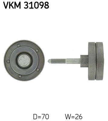 SKF Parazīt-/Vadrullītis, Ķīļrievu siksna VKM 31098