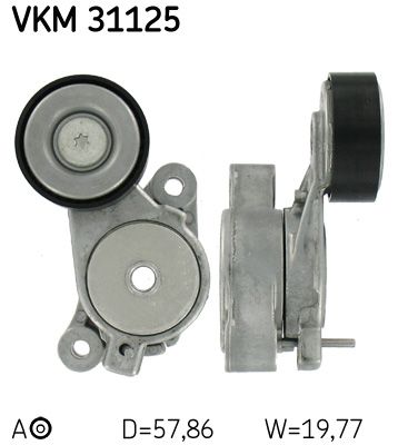 SKF Spriegotājrullītis, Ķīļrievu siksna VKM 31125