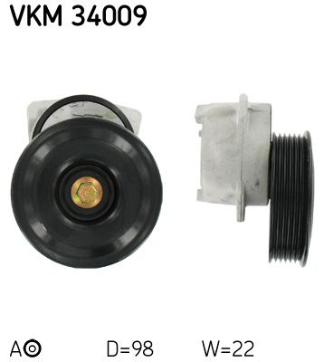 SKF Натяжной ролик, поликлиновой ремень VKM 34009