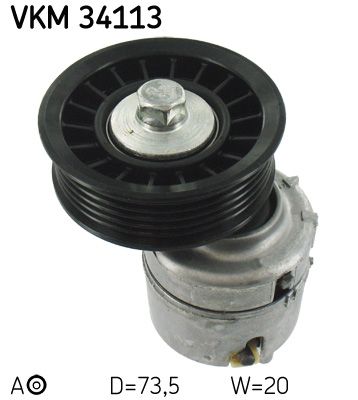 SKF Spriegotājrullītis, Ķīļrievu siksna VKM 34113