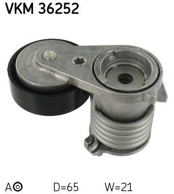 SKF Spriegotājrullītis, Ķīļrievu siksna VKM 36252