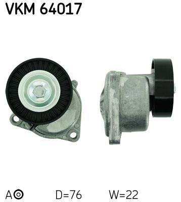 SKF Spriegotājrullītis, Ķīļrievu siksna VKM 64017