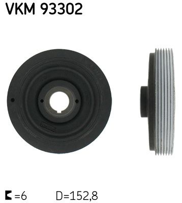 SKF Ременный шкив, коленчатый вал VKM 93302