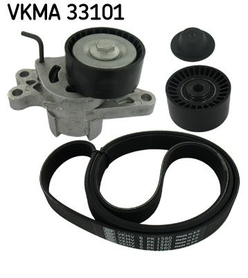 SKF Поликлиновой ременный комплект VKMA 33101
