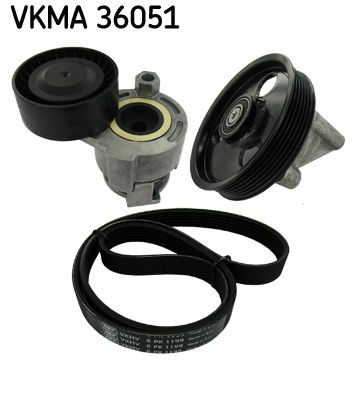 SKF Поликлиновой ременный комплект VKMA 36051