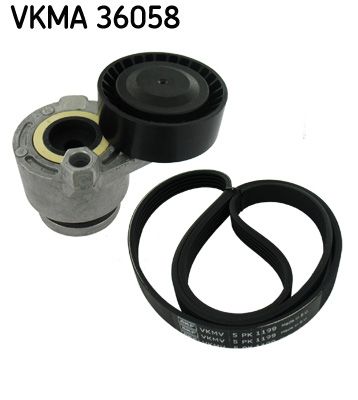 SKF Поликлиновой ременный комплект VKMA 36058