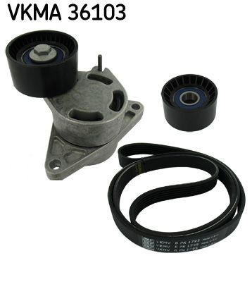 SKF Поликлиновой ременный комплект VKMA 36103