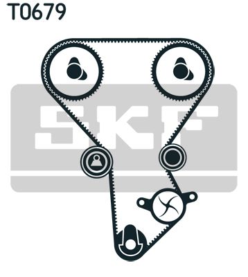 SKF Комплект ремня ГРМ VKMA 95677