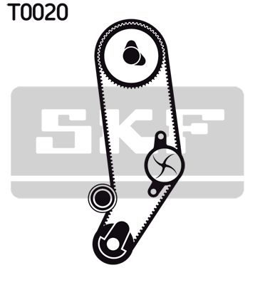 SKF Водяной насос + комплект зубчатого ремня VKMC 01032