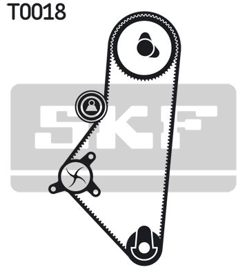 SKF Водяной насос + комплект зубчатого ремня VKMC 03200