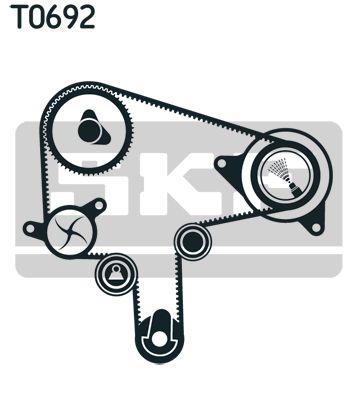 SKF Водяной насос + комплект зубчатого ремня VKMC 94919-1