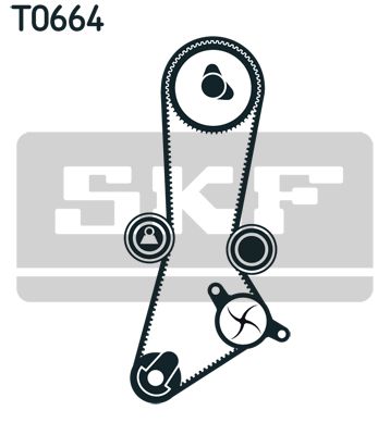 SKF Водяной насос + комплект зубчатого ремня VKMC 95660-2