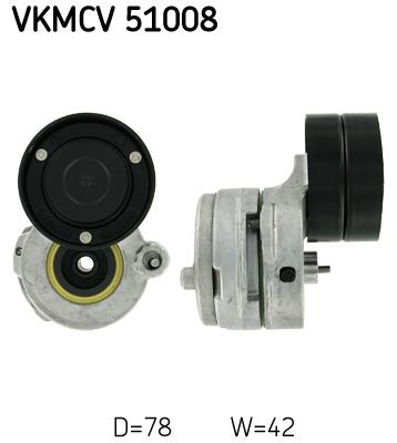 SKF Натяжной ролик, поликлиновой ремень VKMCV 51008