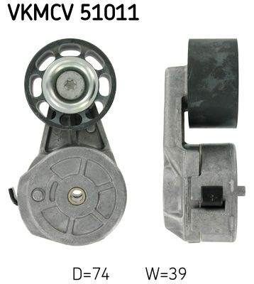 SKF Натяжной ролик, поликлиновой ремень VKMCV 51011