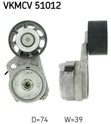 SKF Натяжной ролик, поликлиновой ремень VKMCV 51012