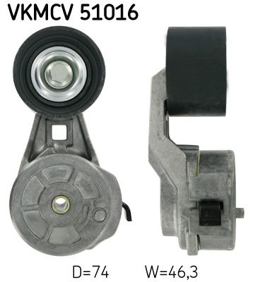 SKF Натяжной ролик, поликлиновой ремень VKMCV 51016