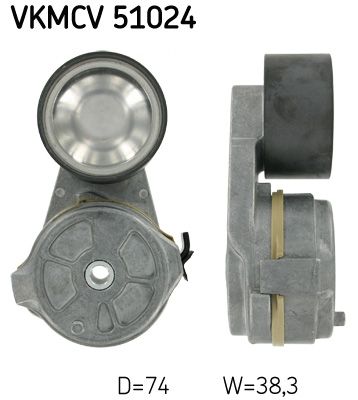 SKF Натяжной ролик, поликлиновой ремень VKMCV 51024