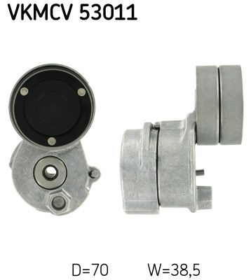 SKF Натяжной ролик, поликлиновой ремень VKMCV 53011