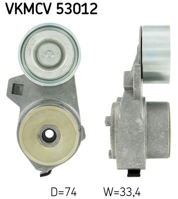 SKF Натяжной ролик, поликлиновой ремень VKMCV 53012
