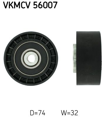 SKF Паразитный / ведущий ролик, поликлиновой ремень VKMCV 56007