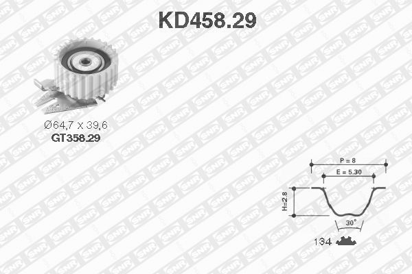 SNR Zobsiksnas komplekts KD458.29