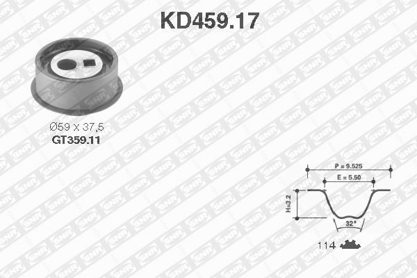 SNR Zobsiksnas komplekts KD459.17