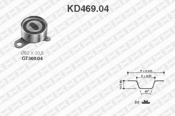 SNR Комплект ремня ГРМ KD469.04