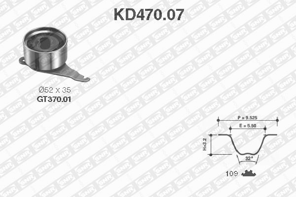 SNR Zobsiksnas komplekts KD470.07