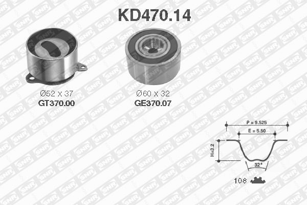 SNR Zobsiksnas komplekts KD470.14