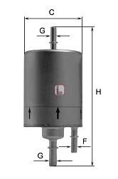 SOFIMA Топливный фильтр S 1830 B