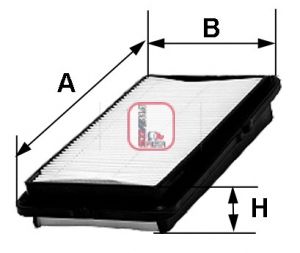 SOFIMA Gaisa filtrs S 3347 A