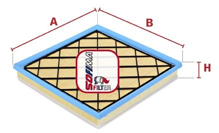 SOFIMA Gaisa filtrs S 3404 A