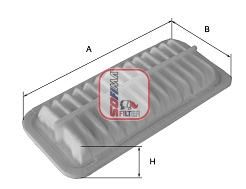 SOFIMA Gaisa filtrs S 3639 A