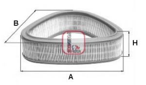 SOFIMA Gaisa filtrs S 7174 A