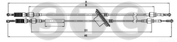 STC Трос, ступенчатая коробка передач T481161