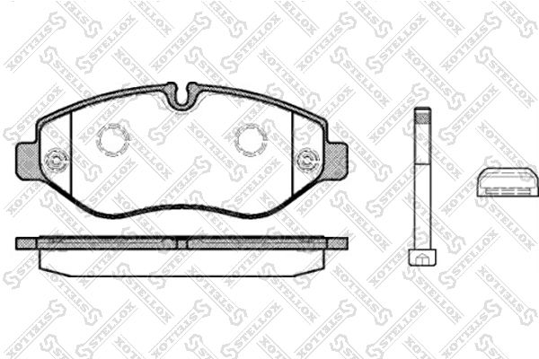 STELLOX Комплект тормозных колодок, дисковый тормоз 001 093L-SX