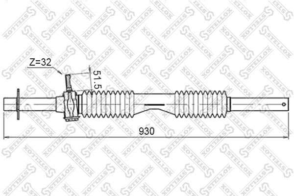 STELLOX Рулевой механизм 00-35008-SX