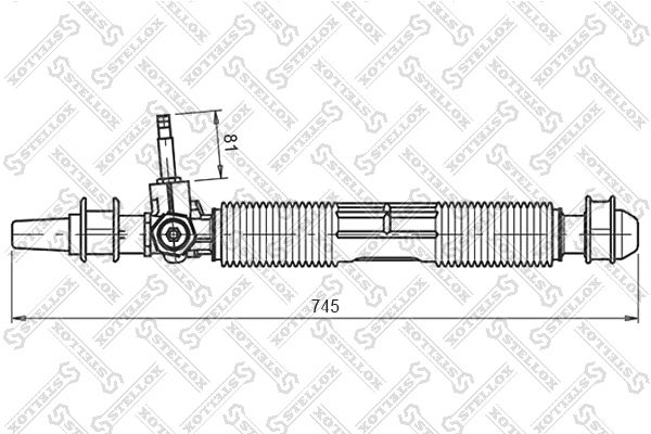 STELLOX Рулевой механизм 00-35020-SX