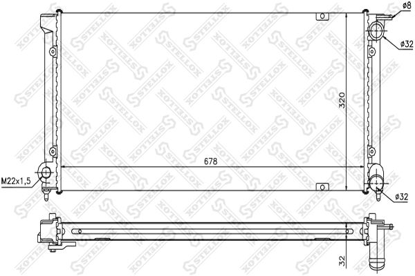 STELLOX Radiators, Motora dzesēšanas sistēma 10-25012-SX