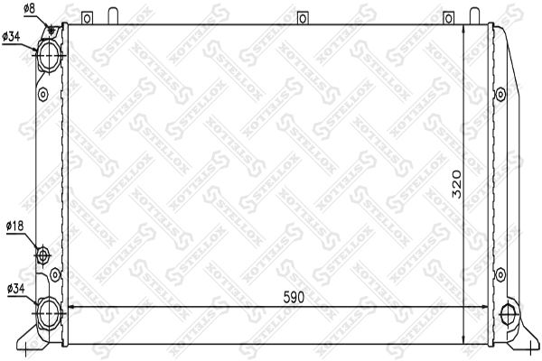 STELLOX Radiators, Motora dzesēšanas sistēma 10-25016-SX