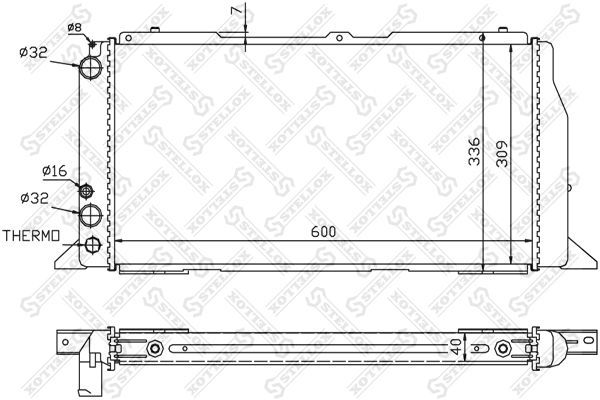 STELLOX Radiators, Motora dzesēšanas sistēma 10-25020-SX