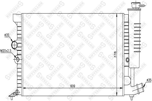 STELLOX Radiators, Motora dzesēšanas sistēma 10-25029-SX