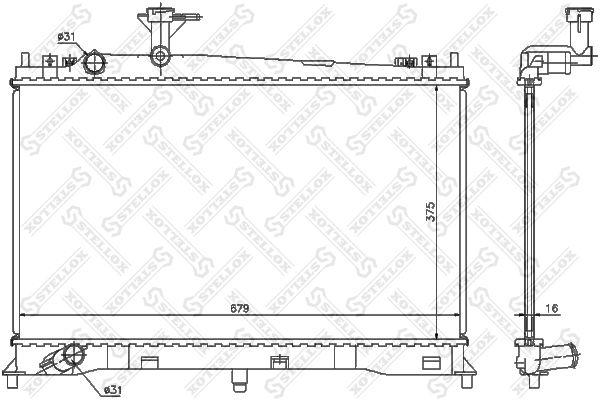 STELLOX Radiators, Motora dzesēšanas sistēma 10-25076-SX