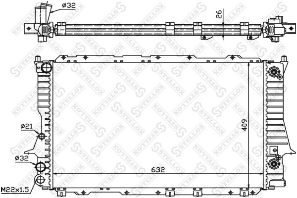 STELLOX Radiators, Motora dzesēšanas sistēma 10-25079-SX