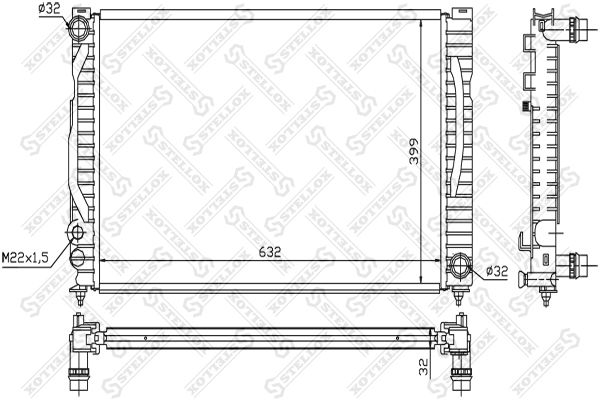 STELLOX Radiators, Motora dzesēšanas sistēma 10-25125-SX