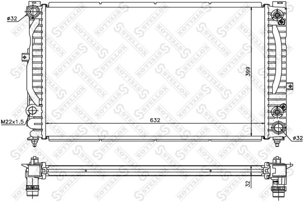 STELLOX Radiators, Motora dzesēšanas sistēma 10-25139-SX