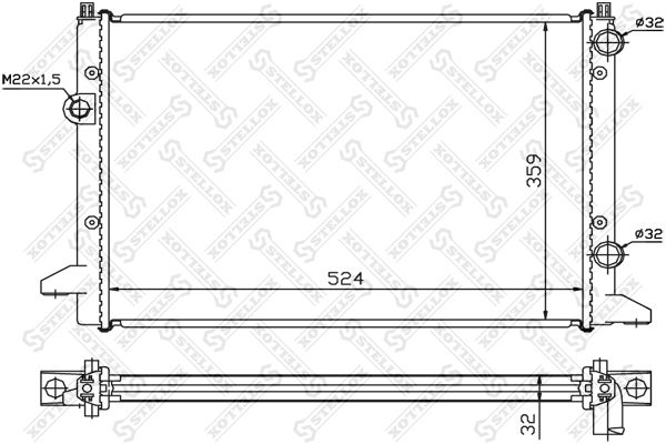 STELLOX Radiators, Motora dzesēšanas sistēma 10-25198-SX