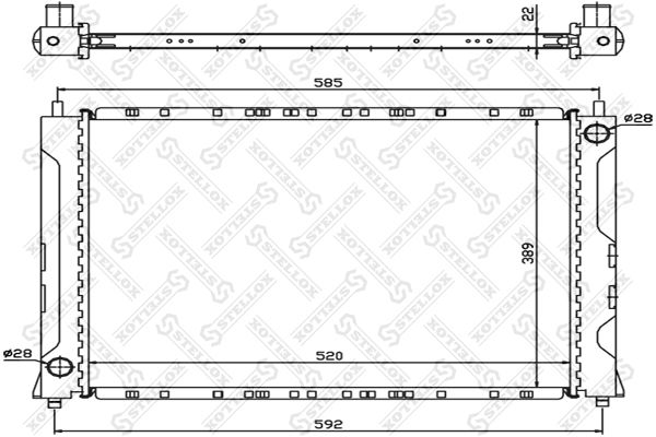 STELLOX Radiators, Motora dzesēšanas sistēma 10-25202-SX
