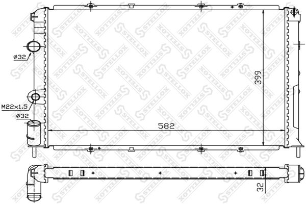 STELLOX Radiators, Motora dzesēšanas sistēma 10-25237-SX